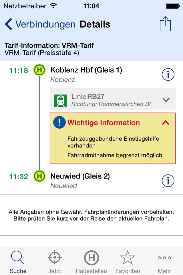 VRM Fahrplan & Tickets screenshot 3