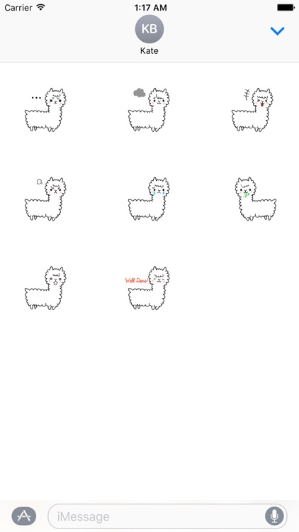 Smart White Alpaca Sticker