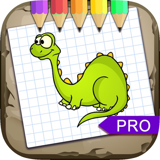 Draw and Paint Dinosaurus Cartoon Pro Edition icon