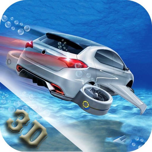 Futuristic Floating Car Drive icon