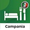 This edition contains the Touring proposal to choose where to sleep and eat in Campania