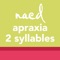 Speech Therapy for Apraxia – 2-Syllable Words is a great tool for: