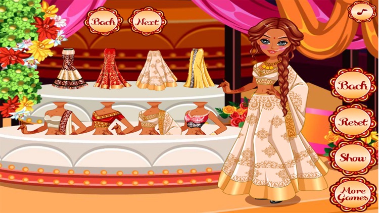 Indian Princess wedding Beauty Salon Dress Up Prom