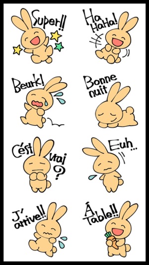 French Bunny Stickers(圖3)-速報App