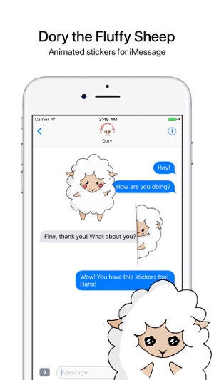 Fluffy Sheep - Animated Stickers for iMessage(圖1)-速報App