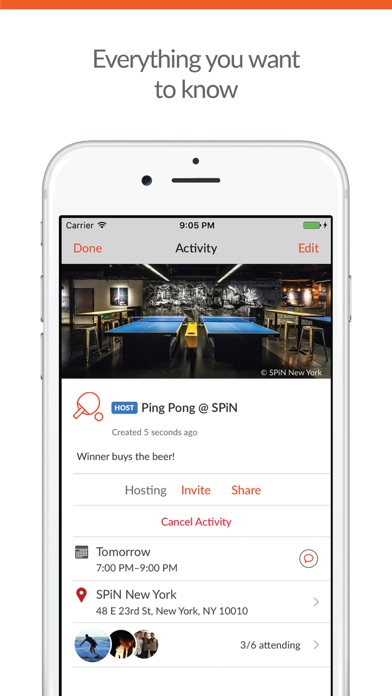 Sponté - find and make activities and meet people Screenshot on iOS