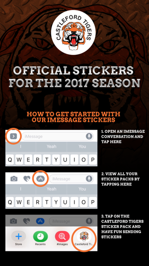 Castleford Tigers Stickers