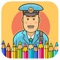 Coloring Pages for kids - Postman Coloring page: Allow your kids to express their artistic abilities with Coloring Books games