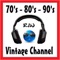 Plays radio station 70S 80S 90S RIW VINTAGE CHANNEL