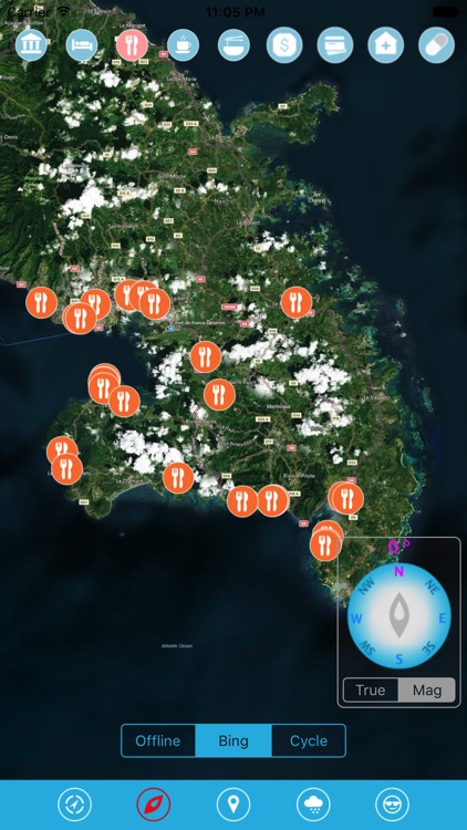 Martinique Island Offline Travel Map Guide
