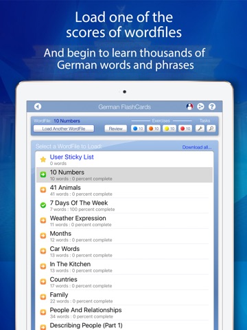 Declan German FlashCards for iPad screenshot 2