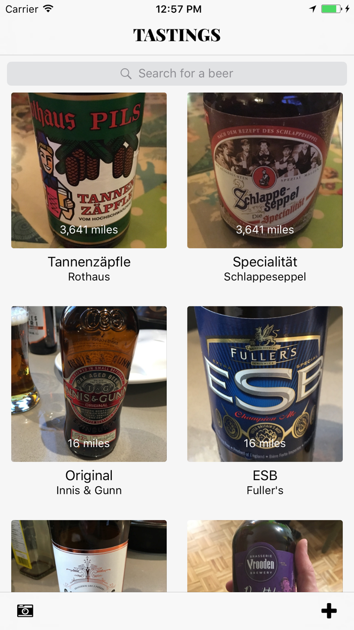 Tastings - rate  track beers