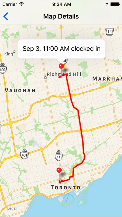 Breeze Clock GPS Time Tracker screenshot-3