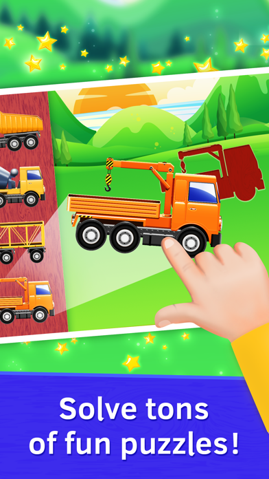 How to cancel & delete Truck Puzzles for Toddlers. Baby Wooden Blocks from iphone & ipad 1