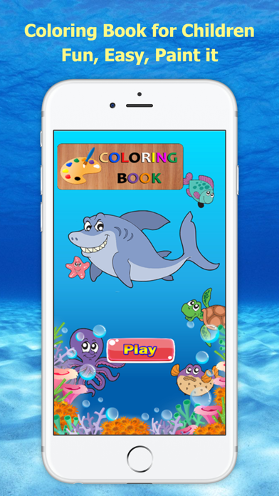 How to cancel & delete Funny Ocean Designs - Sea Animal Coloring Book from iphone & ipad 1