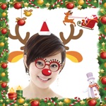 Christmas Photo Frames - Santa Stickers