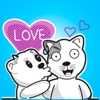 Couple Love Bear Sticker
