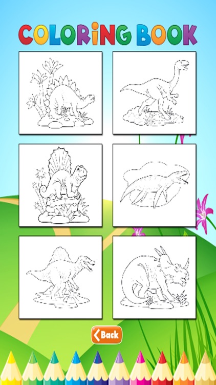 Dinosaurs2 Coloring Book - Activities for Kid screenshot-4