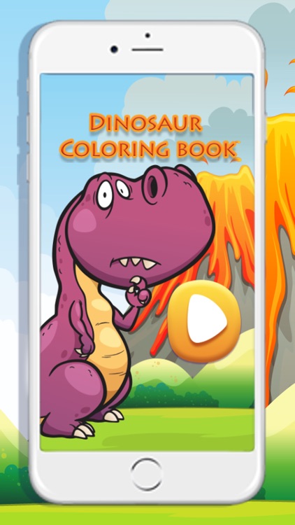 Dinosaur T Rex coloring book for kids