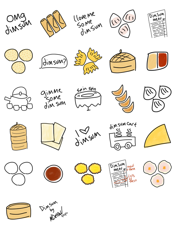 Dim Sum sticker - fast food stickers for iMessage, Apps