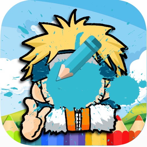 Ninja coloring book-anime Education game for kids Icon