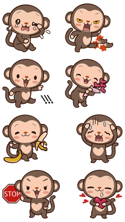 Best Monkey Stickers screenshot-4