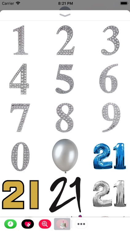 Happy Birthday Glam Stickers