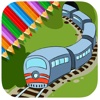 Train Subway Games Coloring Book For Kids Edition