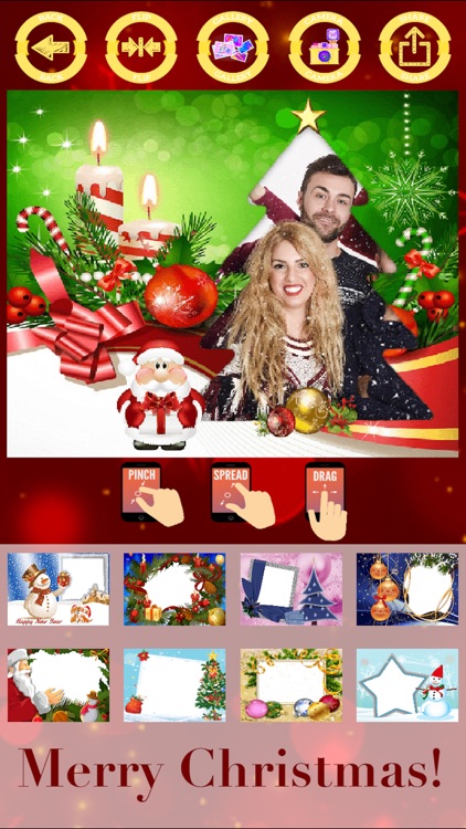 Merry Christmas photo frames - create cards