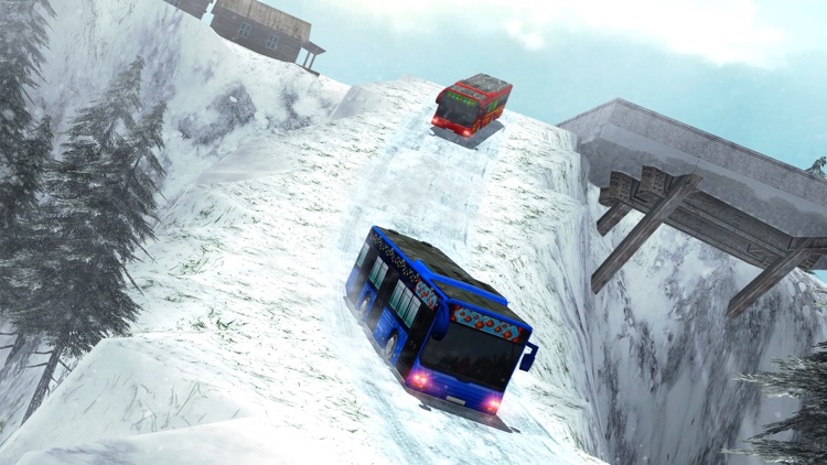 OffRoad Snow Bus Driving 2017-Hill Drive Simulator screenshot-4