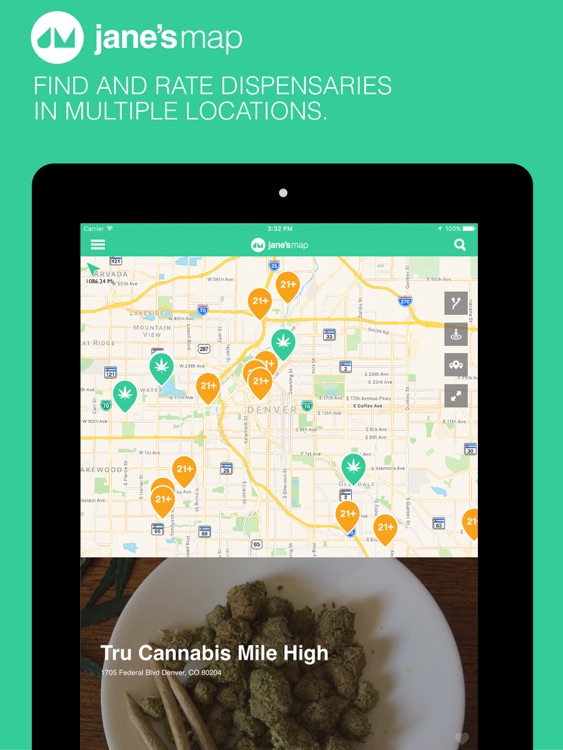 jane's map - find and rate cannabis dispensaries