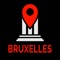 Brussels Travel Guide Monument Tracker Offline Map