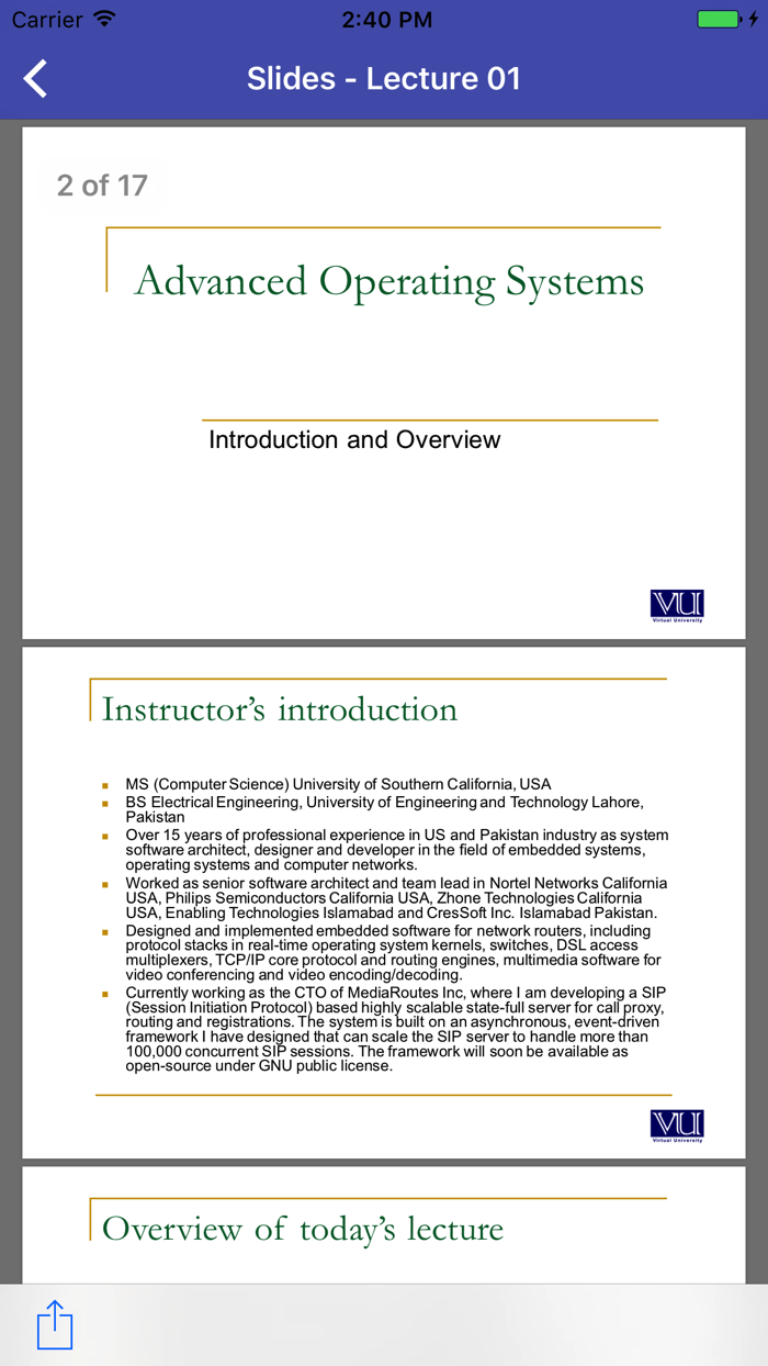 CS703 - Advanced Operating Systems