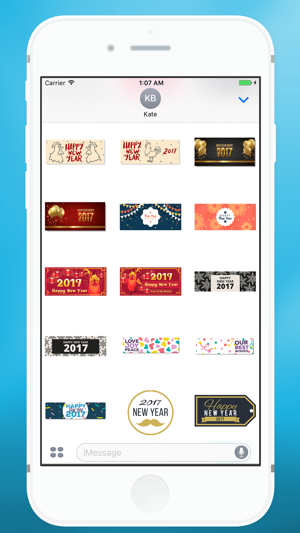 Happy New Year Message Sticker for iMessage(圖3)-速報App