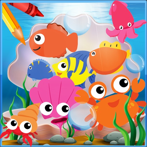 Underwater Paint Game - Fun sea world artstudio iOS App