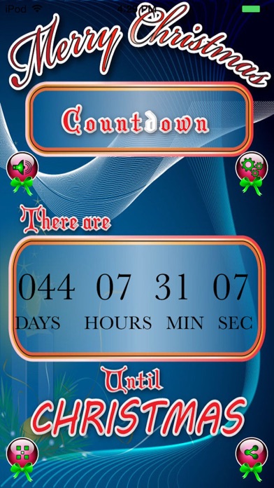 Christmas Countdown Lite - Count The Days To Christmas Screenshot 1