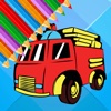 Kids Games Draw Fire Truck Coloring Pages Free