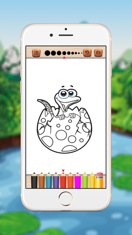 Happy Dinosaur Coloring Book For Kids screenshot-3