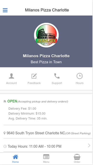 How to cancel & delete Milanos Pizza Charlotte from iphone & ipad 2