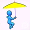 Use the umbrella in your hand to defeat the enemies or overcome the obstacles