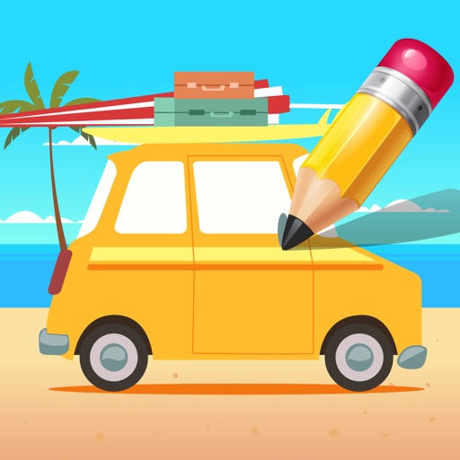 Vehicles coloring book for kids: Learn to color iOS App