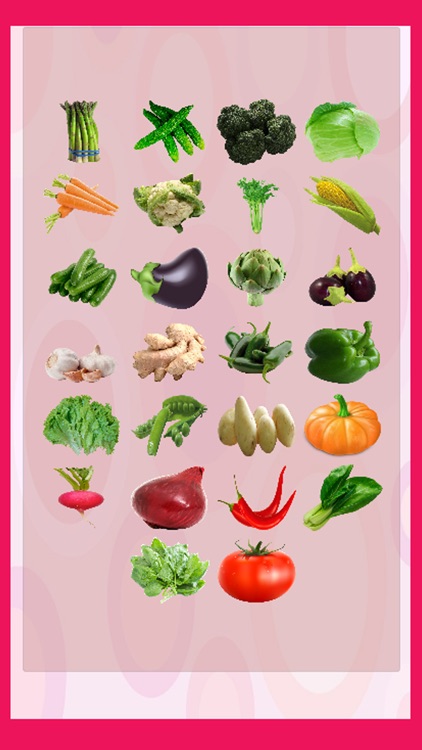 Easy Learning of Vegetables Names for Toddlers