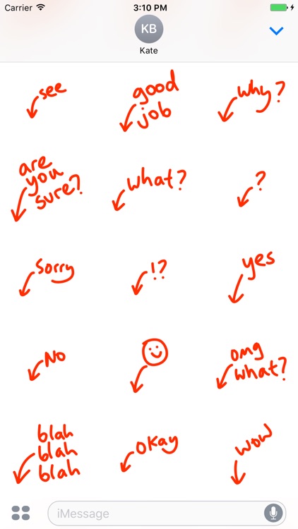 Arrow sticker - highlighter stickers for iMessage