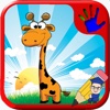 Kids Giraffe Coloring Version