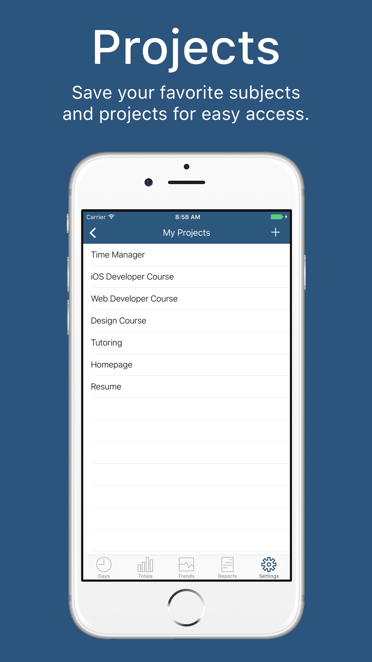 Screenshot do app Time Manager - Daily Time Tracker