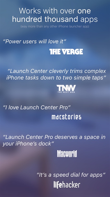 Launch Center Pro - Shortcut launcher & workflows
