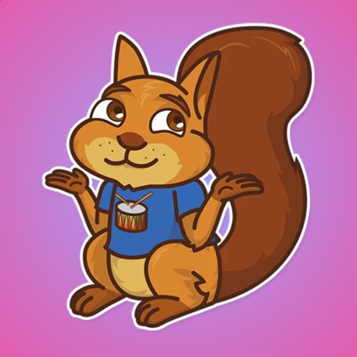 Wild Squirrel Stickers