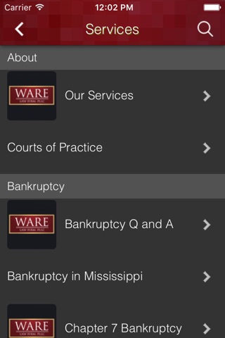 Ware Law Firm screenshot 3