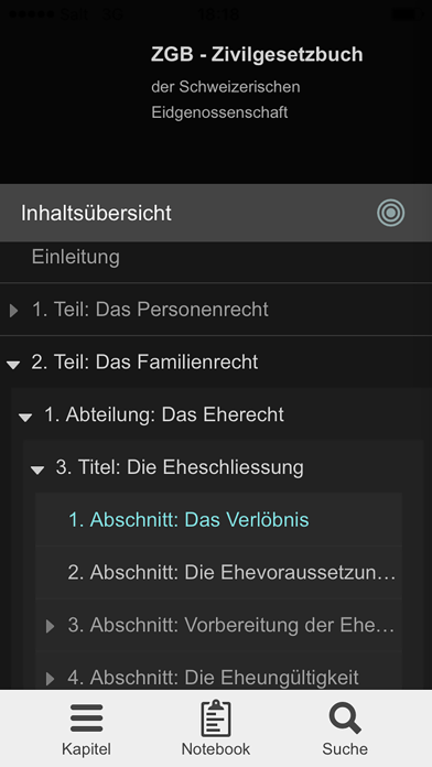 How to cancel & delete ZGB - Schweizerisches Zivilgesetzbuch from iphone & ipad 1