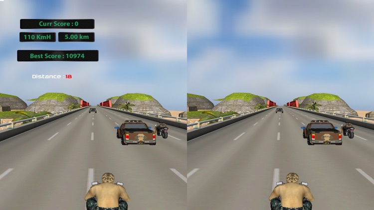 VR US ARMY MOTO RACER screenshot-3